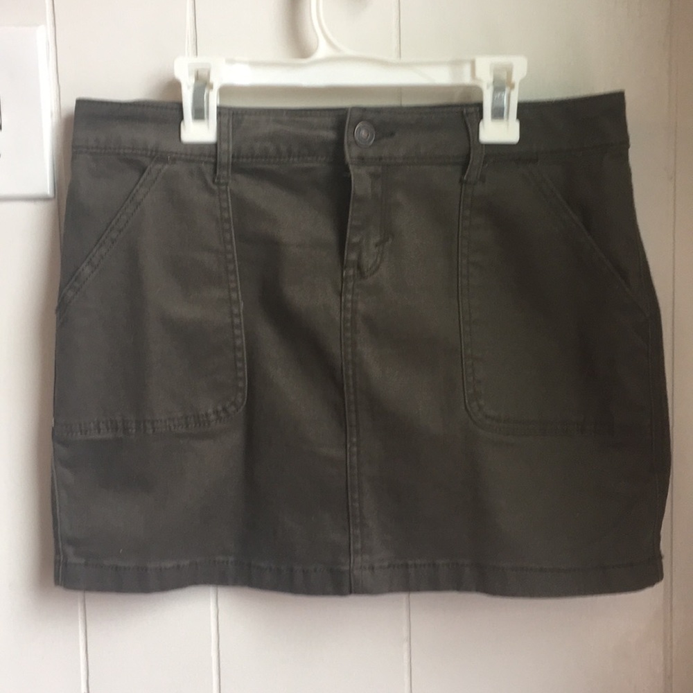 Abercrombie & Fitch (4) Army Green Mini Skirt
